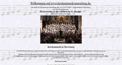 Desktop Screenshot of kirchenmusik.kirchenkreis-merseburg.de